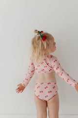 Girl's Crop Two-Piece Swimsuit