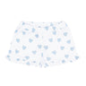 Blue Heart Print Shorts