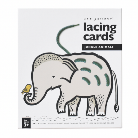 Lacing Cards - Jungle Animals - HoneyBug 