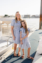 Adult Block Print Floral Dress