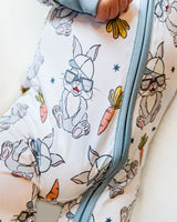 Bamboo Zip Romper | Rad Bunny - HoneyBug 