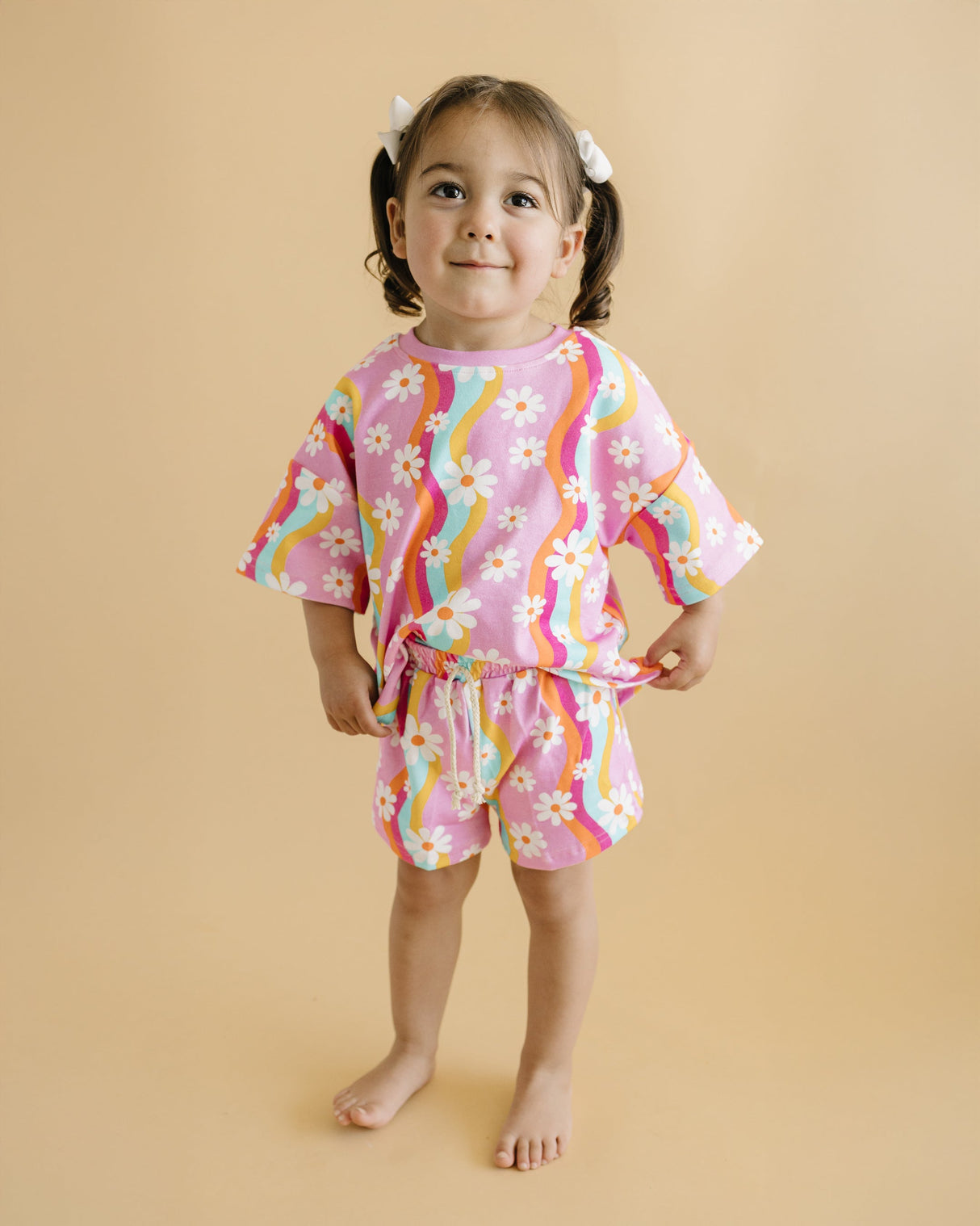 Shorts Set | Groovy Daisy - HoneyBug 