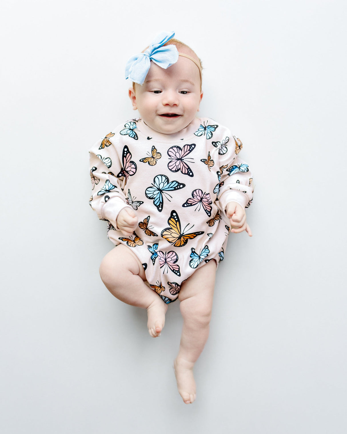Bubble Romper | Butterflies - HoneyBug 