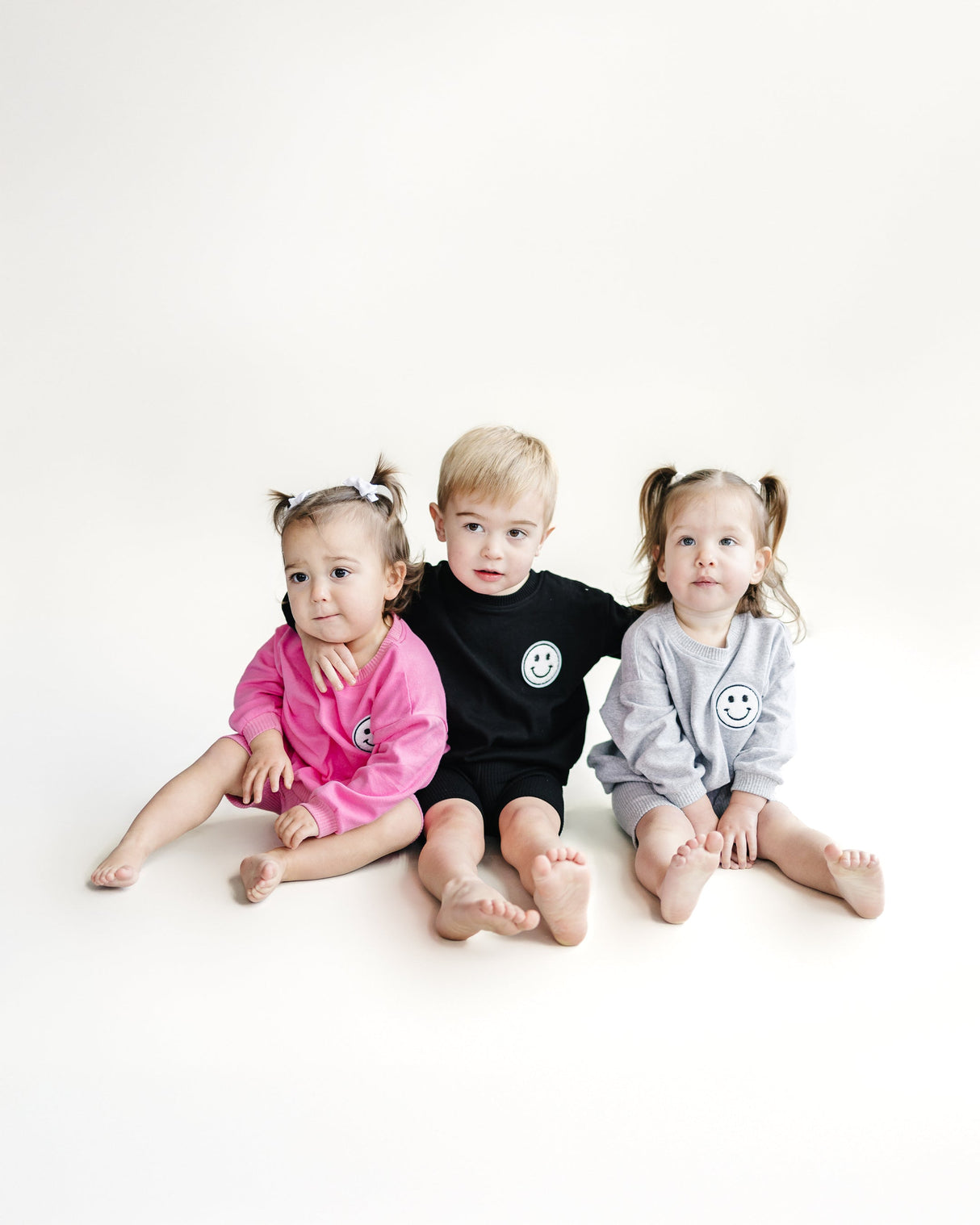 Biker Shorts Set | Gray - HoneyBug 