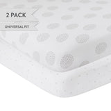 Crib Sheet Set - Grey Dottie - HoneyBug 