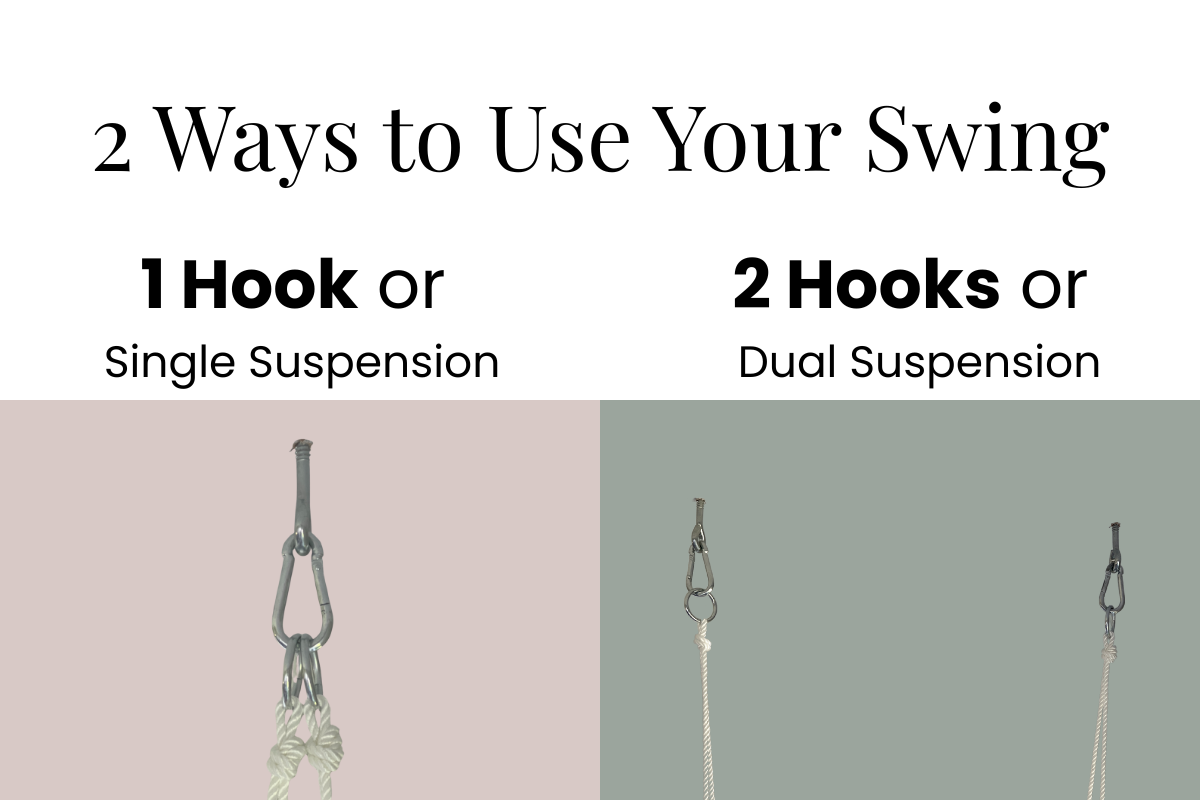 Organic Cotton Indoor High Back Swing Sand