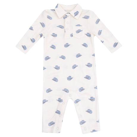 Polo Romper - HoneyBug 
