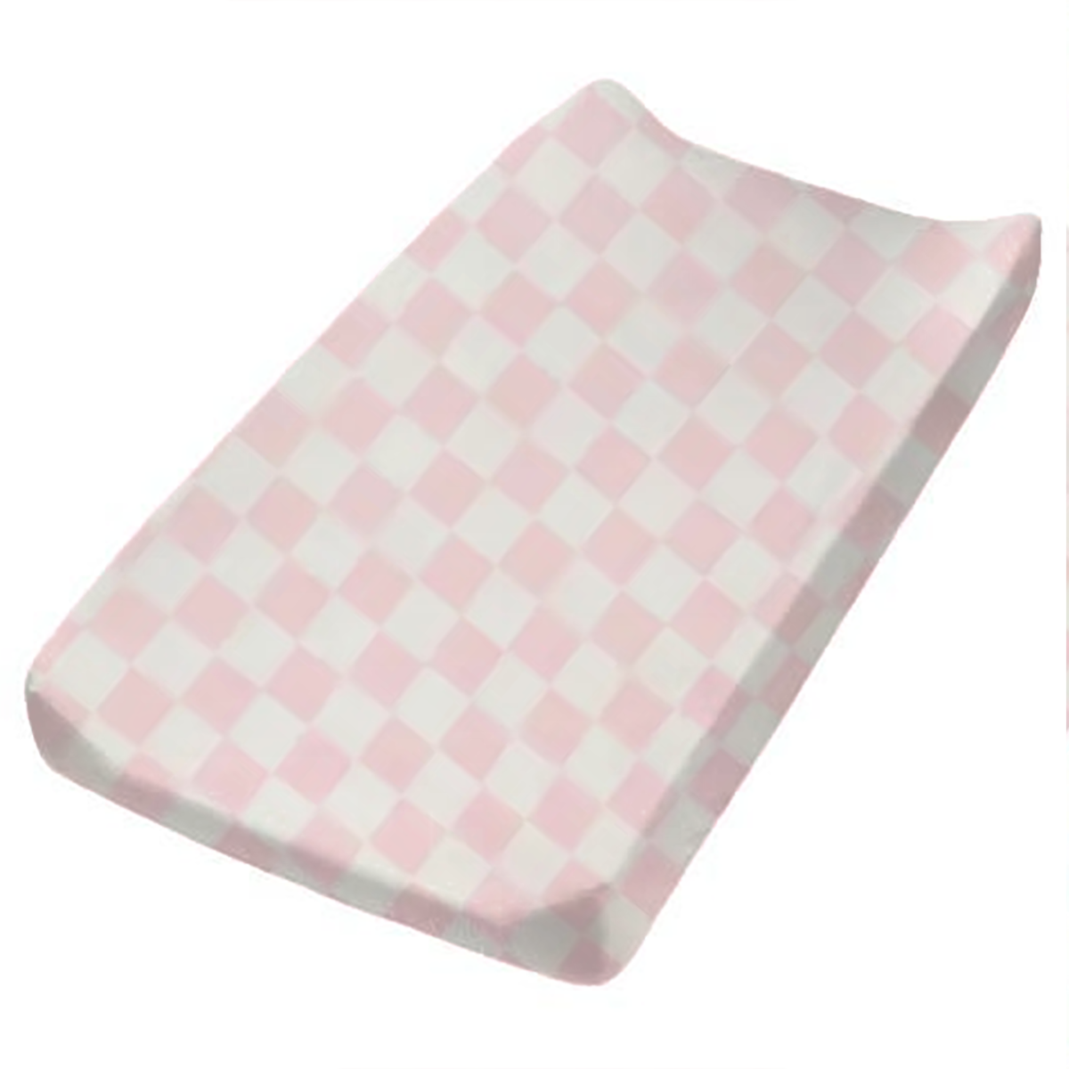 Pink Sugar Checkered Changing Pad Cover