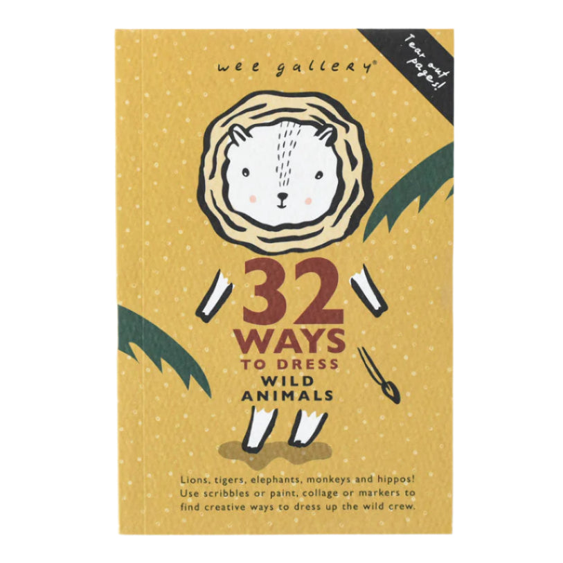 32 Ways to Dress Wild Animals - Activity Book - HoneyBug 
