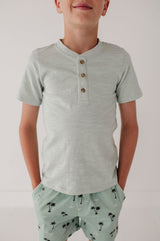 Short Sleeve Henley Shirt