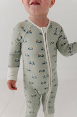 Baby Long Sleeve Zip Romper