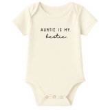Short Sleeve Bodysuit | Auntie is My Bestie | Organic Cotton - HoneyBug 