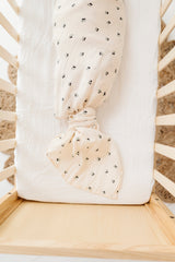 Cotton Muslin Swaddle Blanket - Blue Cherry - HoneyBug 