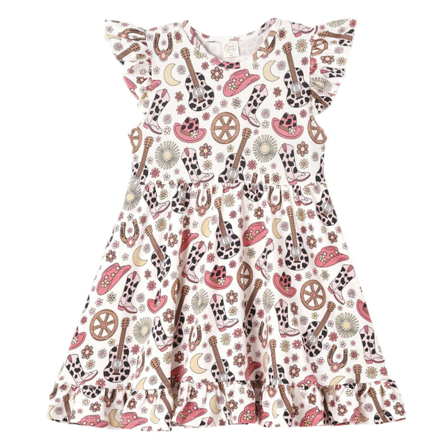 Cowgirl Cutie Bamboo Twirl Dress - HoneyBug 