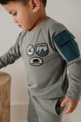 Boy's Raglan Sweatshirt - HoneyBug 