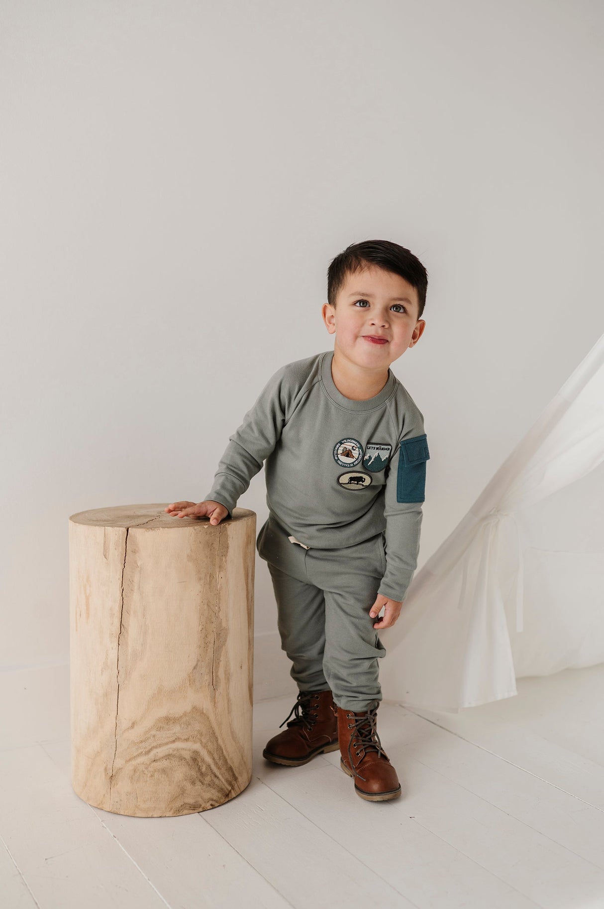 Boy's Raglan Sweatshirt - HoneyBug 
