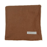 Caramel Waffle Knit Blanket