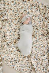 Stone Bamboo Stretch Swaddle - HoneyBug 