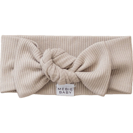 Oatmeal Organic Cotton Ribbed Head Wrap - HoneyBug 