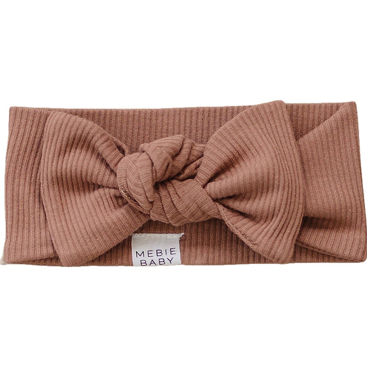 Dusty Rose Organic Cotton Ribbed Head Wrap - HoneyBug 