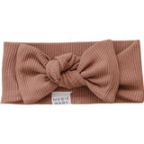 Dusty Rose Organic Cotton Ribbed Head Wrap - HoneyBug 