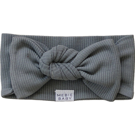 Grey Organic Cotton Ribbed Head Wrap - HoneyBug 