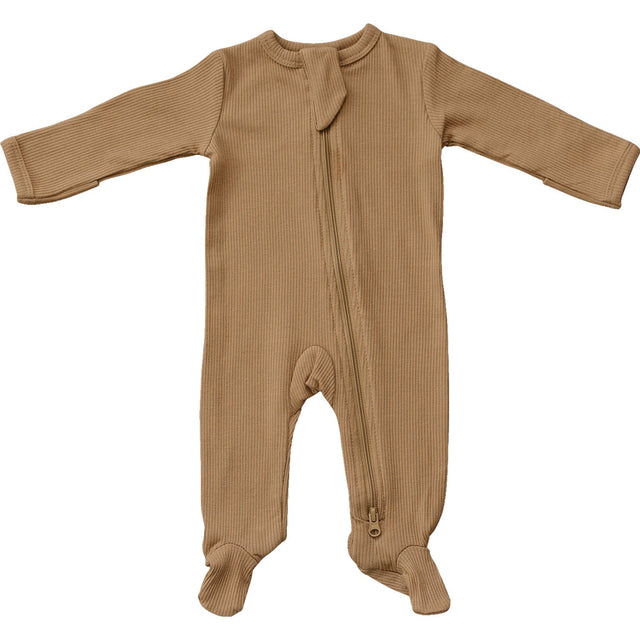 Cafe Organic Cotton Ribbed Zipper - HoneyBug 