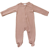 Dusty Rose Bamboo Footed Zipper - HoneyBug 
