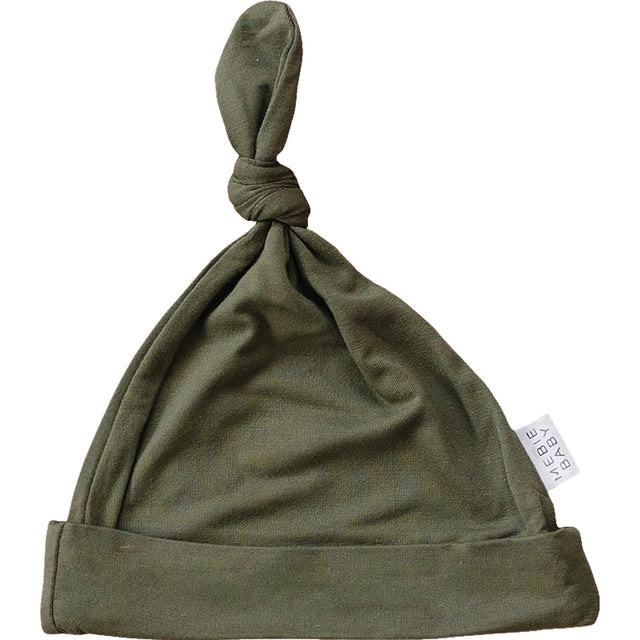 Olive Bamboo Newborn Knot Hat - HoneyBug 