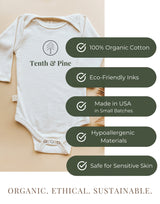 Touchdown Organic Baby Bodysuit Long Sleeve