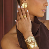 Josette Asymmetrical Cuff Bracelet - HoneyBug 