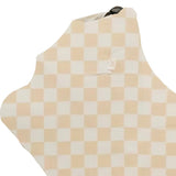 Beige & White Checkered Carseat Cover