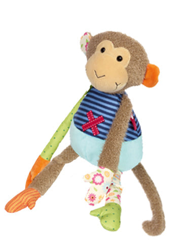 Patchwork Monkey Plush Toy - HoneyBug 