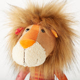 Patchwork Lion Plush Toy - HoneyBug 