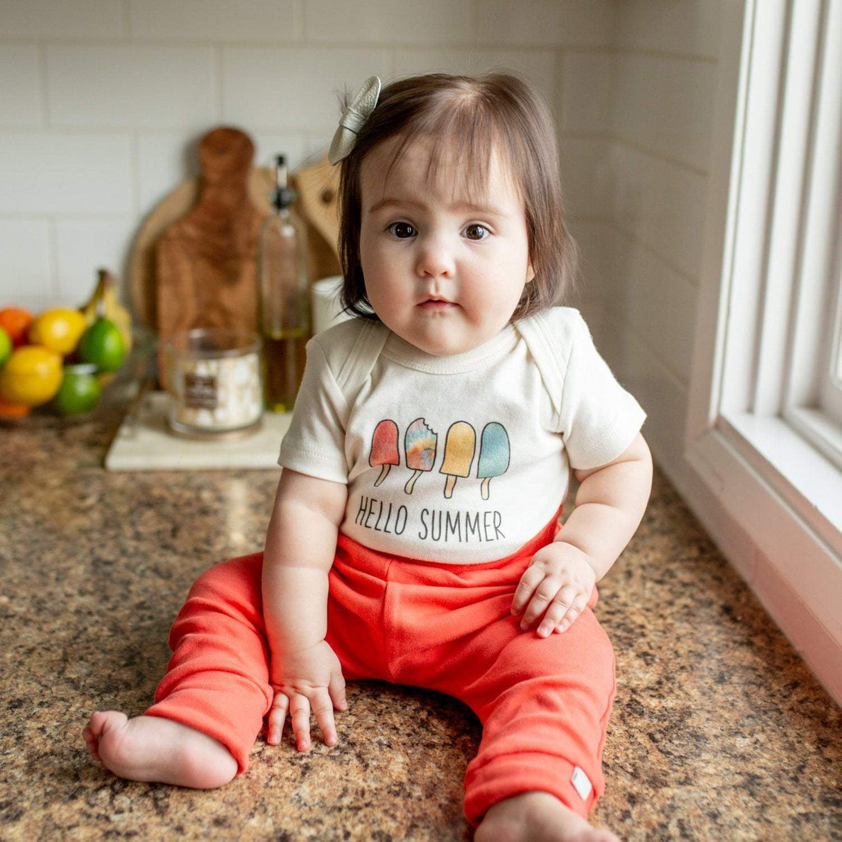 graphic bodysuit | hello summer - HoneyBug 