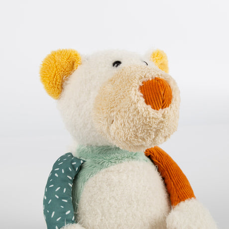 Patchwork Polar Bear Plush Toy - HoneyBug 