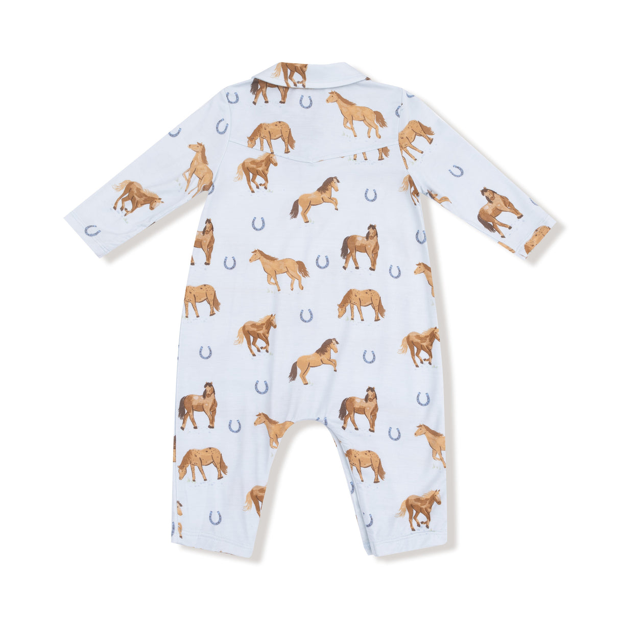 Long Sleeve Cowboy Romper - HoneyBug 