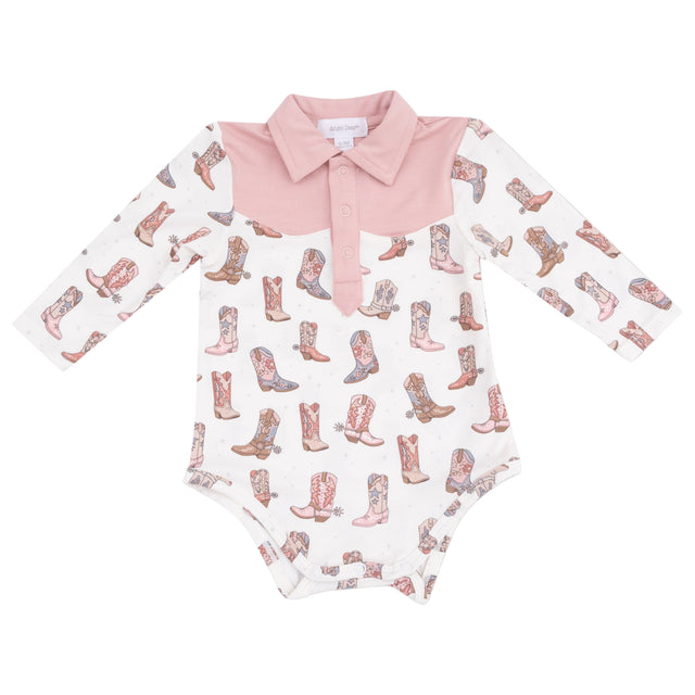 Long Sleeve Cowgirl Bodysuit - HoneyBug 