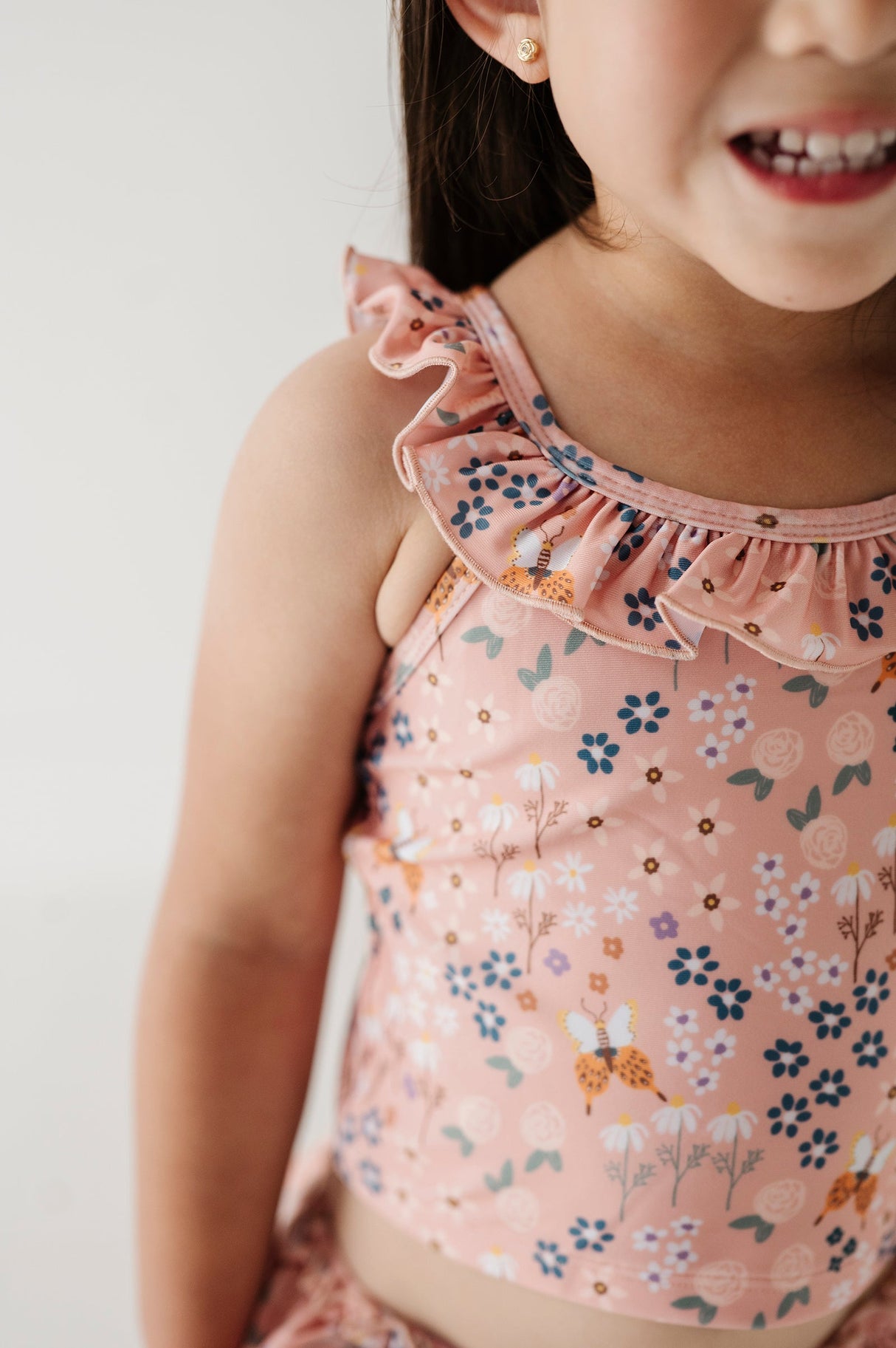 Girl's Two-Piece Tankini Swimsuit - HoneyBug 