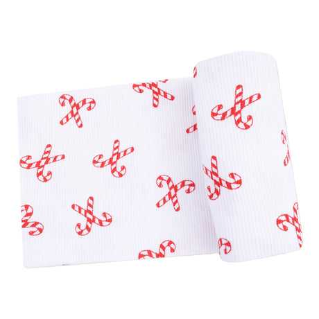 Swaddle Blanket - Candy Canes - HoneyBug 