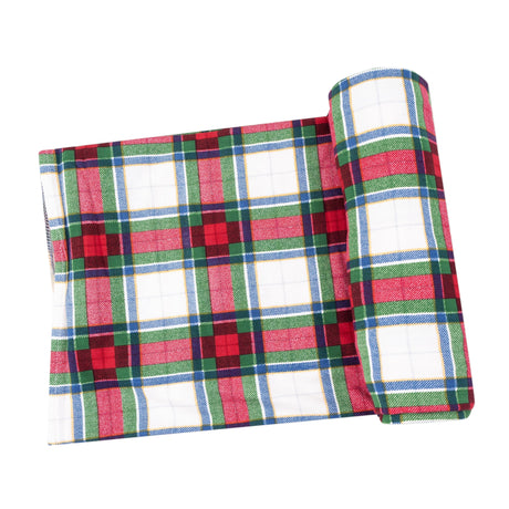 Holiday Plaid - Swaddle Blanket - HoneyBug 