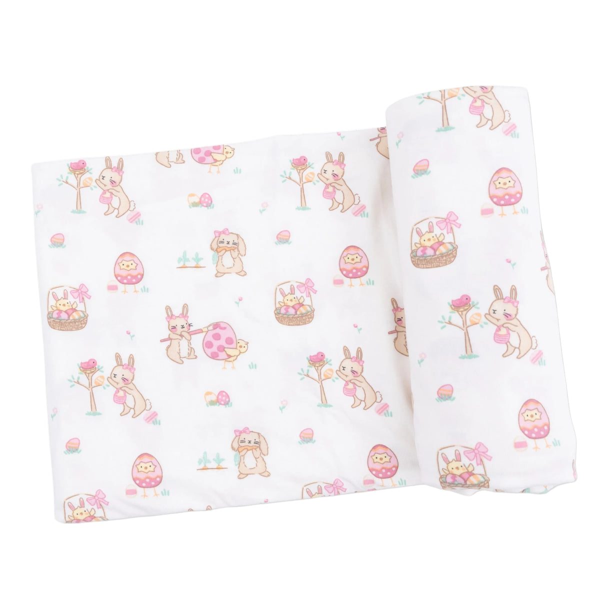 Easter Egg Hunt Pink - Swaddle Blanket