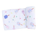 Floral Pickleball - Swaddle Blanket