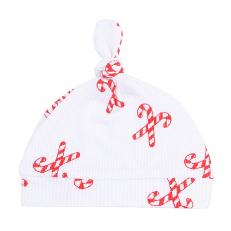 Knotted Hat - Candy Canes - HoneyBug 