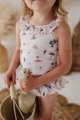 Girl's Two-Piece Tankini Swim Set - HoneyBug 