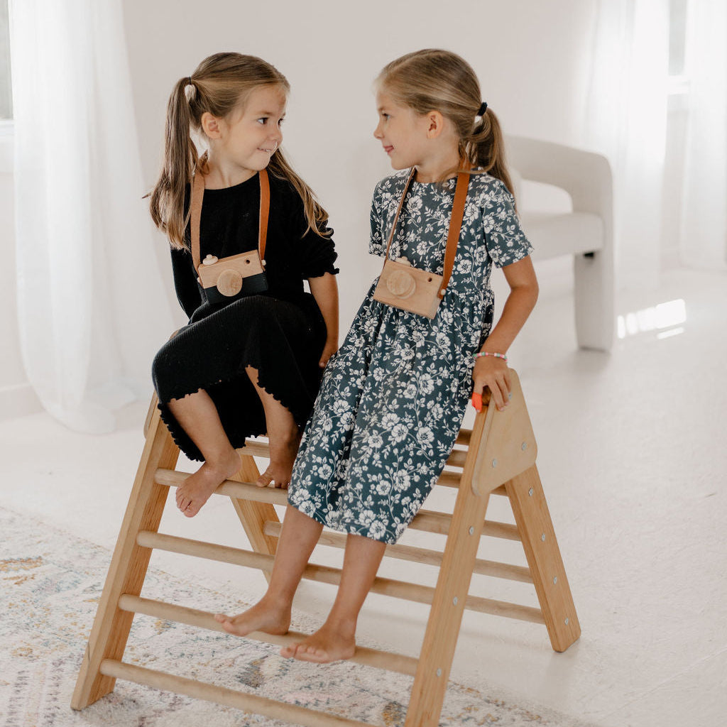 Wood & Leather Play Camera