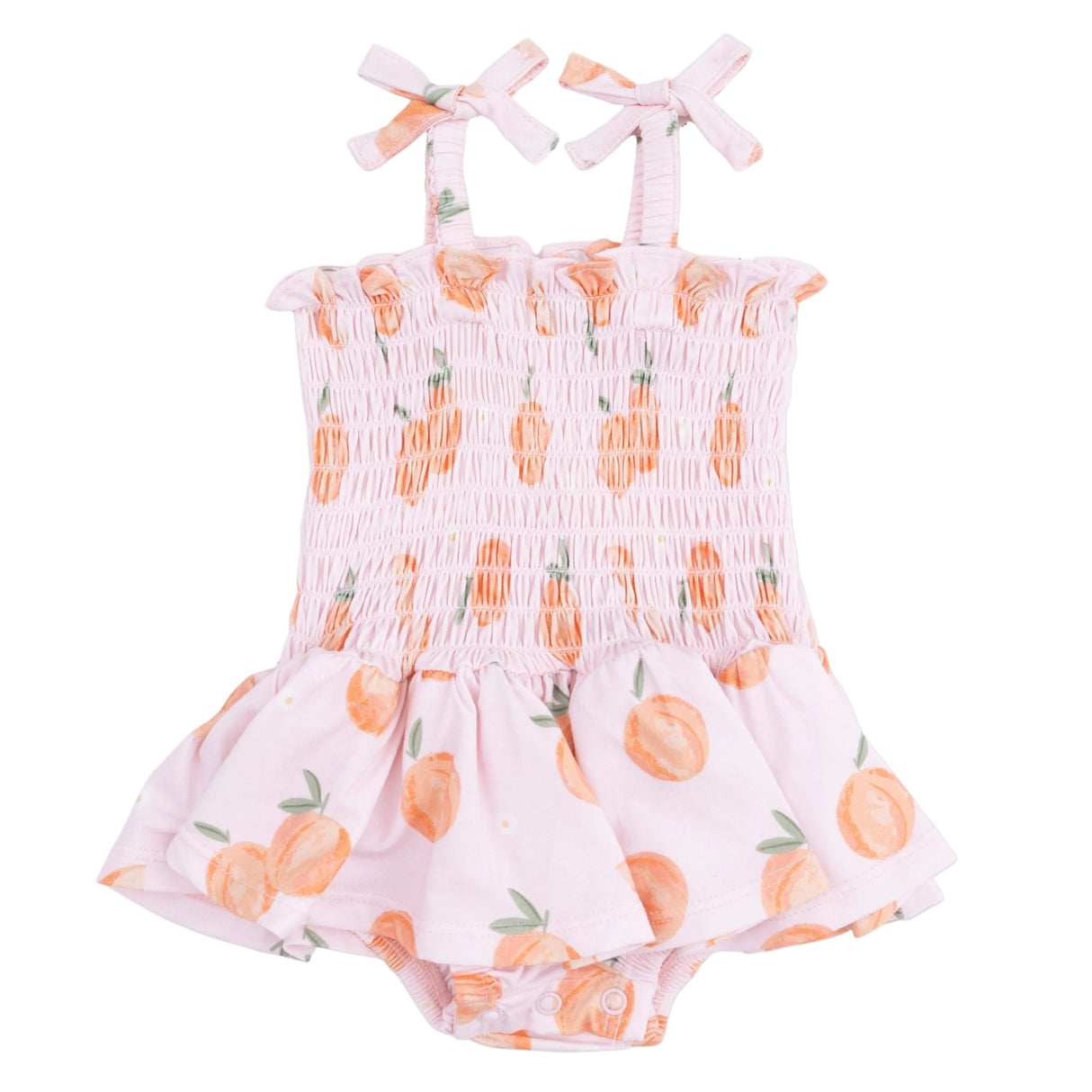 Sweet Peach - Smocked Bubble with Skirt