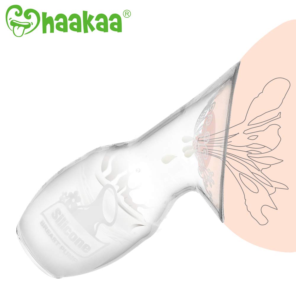 Haakaa Gen 1 Silicone Pump with Silicon Lid 1 Set - HoneyBug 