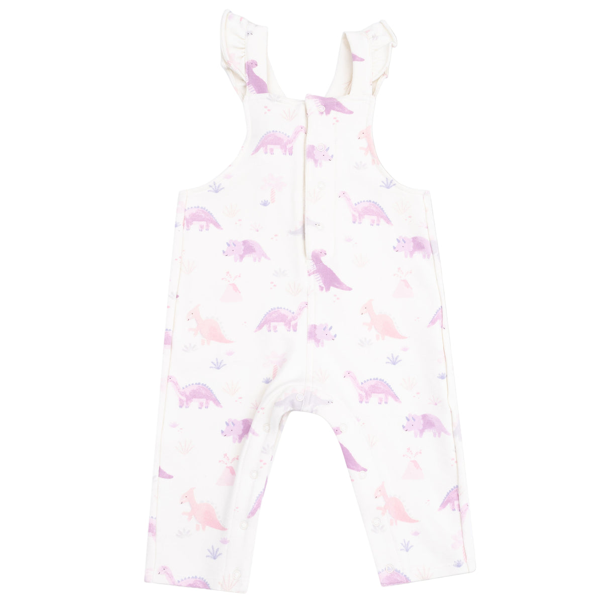 Front Placket Ruffle Overall - HoneyBug 