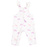 Front Placket Ruffle Overall - HoneyBug 